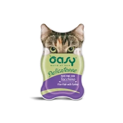 Oasy Cat DELICATESSE Fine Pate z indykiem 85g